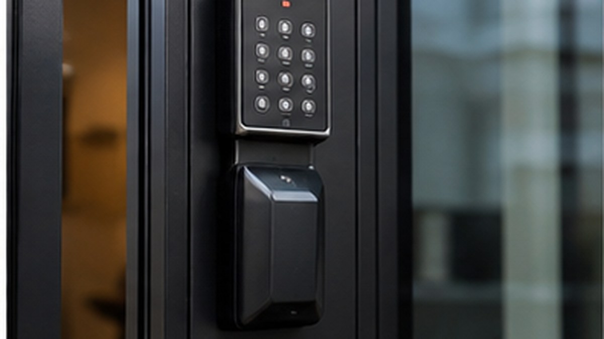 Lettore badge e tastiera controllo accessi
