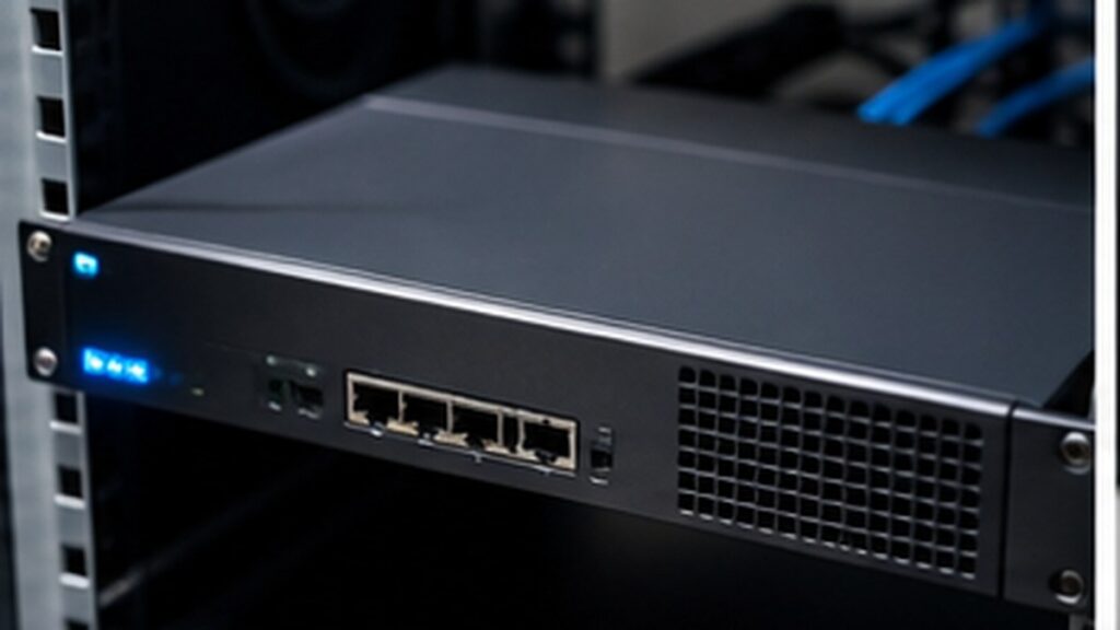 Firewall aziendale in armadio rete